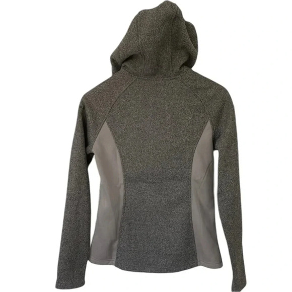Spyder Heather gray bonded sweater fleece lined full zip hooded jacket NWT Med - Picture 3 of 7